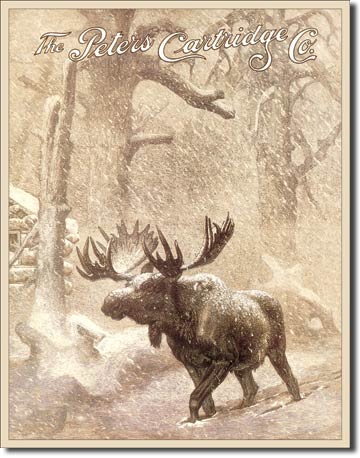 1140 - Moose in Snowstorm